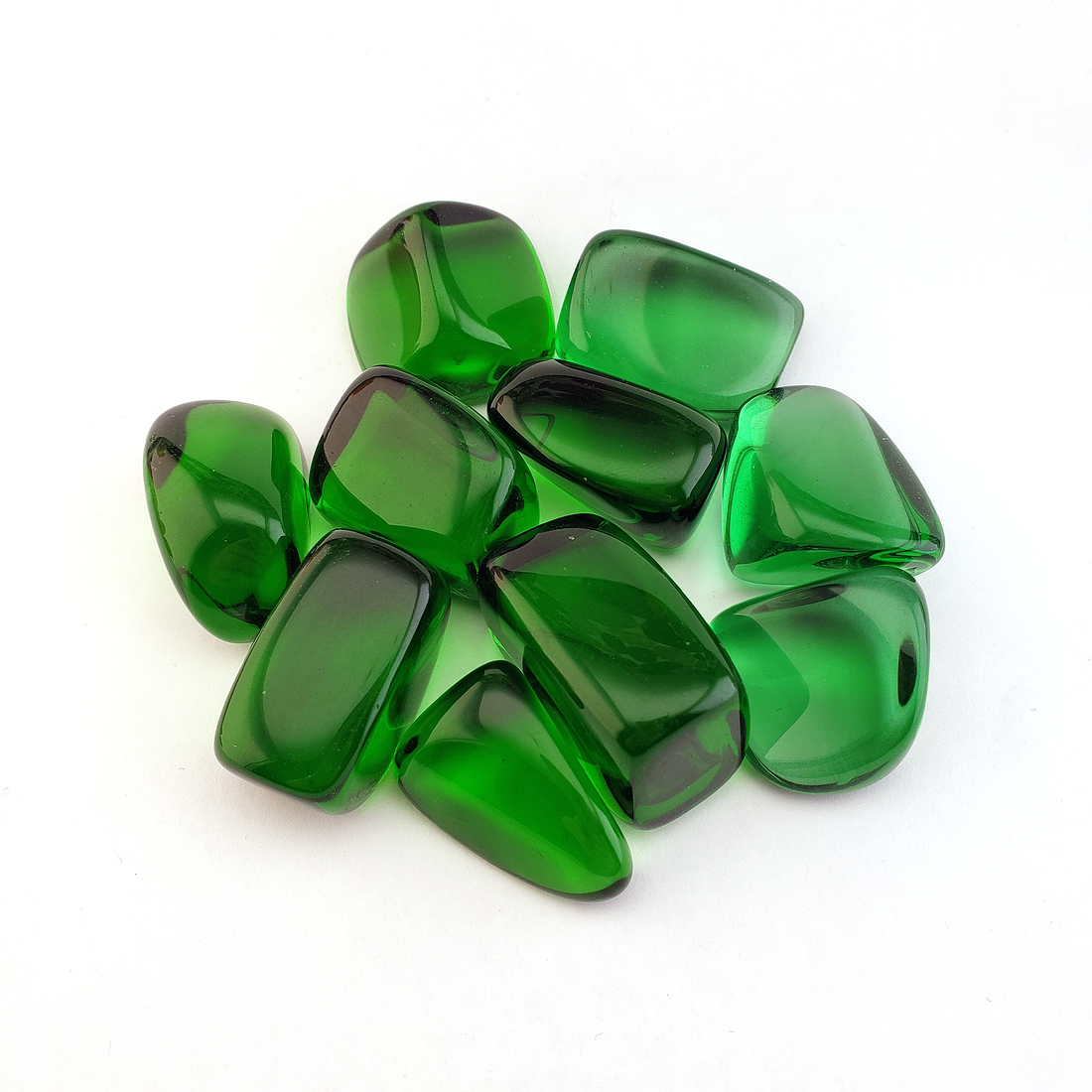 Green Obsidian Manmade Tumbled Stone - One Stone