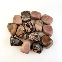 Rhodonite Natural Crystal Tumbled Stone - One Stone