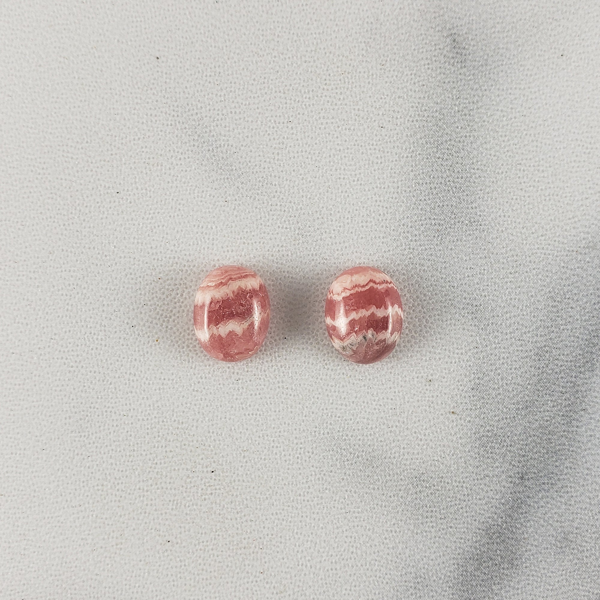 AAA Grade Rhodochrosite Crystal Oval Gemstone Natural Stone Cabochon | 10mm