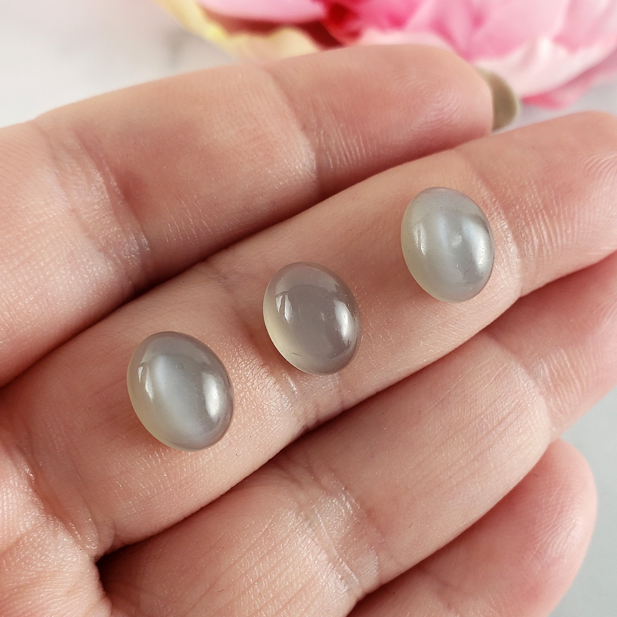 Black Moonstone Crystal Cabochon Natural High Quality Gemstone | 10mm
