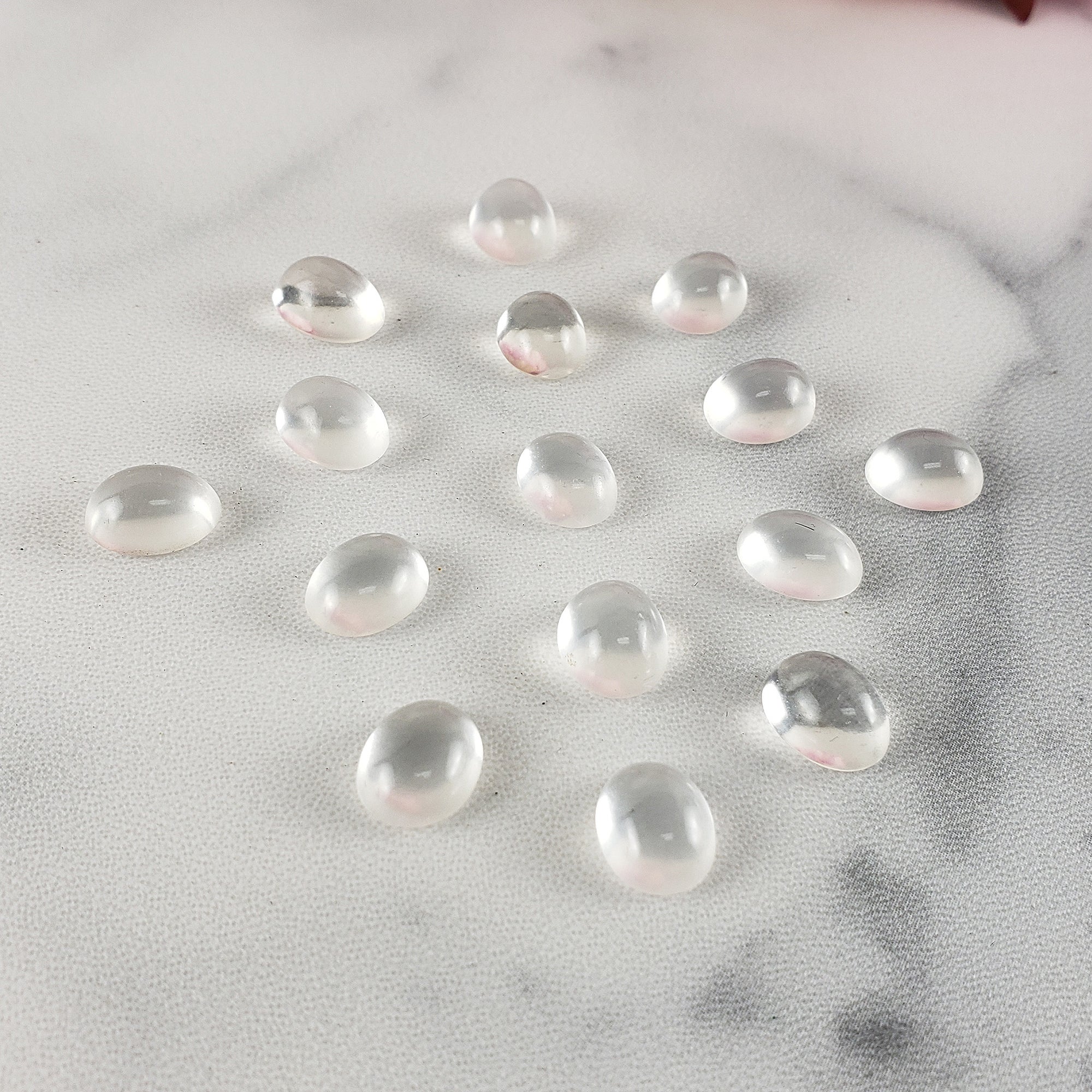 Clear Quartz Crystal Oval Gemstone Natural Stone Cabochon | 10mm - 3