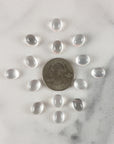 Clear Quartz Crystal Oval Gemstone Natural Stone Cabochon | 10mm - 5