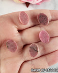 Rhodonite Crystal Oval Gemstone Natural Stone Cabochon | 14mm - 5