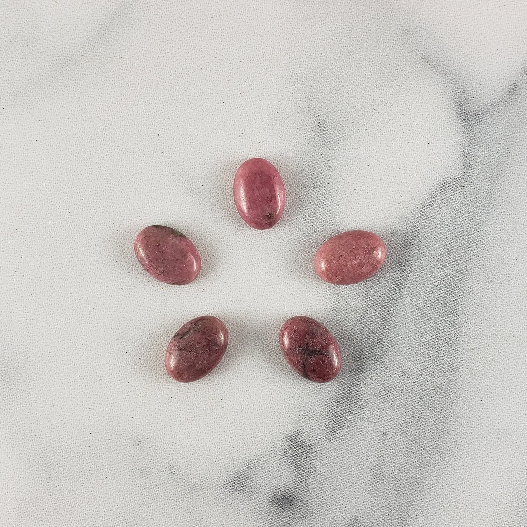 Rhodonite Crystal Oval Gemstone Natural Stone Cabochon | 14mm - 1