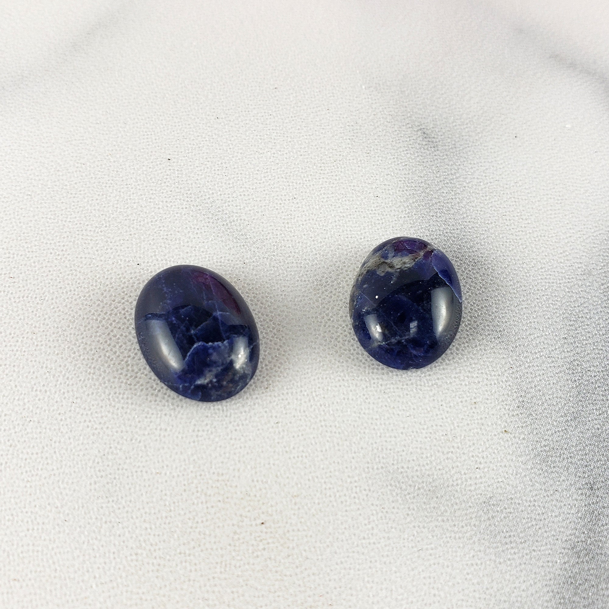Blue Sodalite Crystal Oval Gemstone Natural Stone Cabochon | 16mm - 1