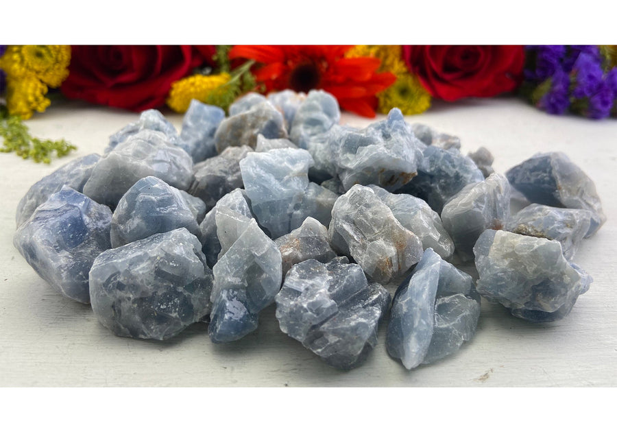 Blue Calcite Gemstone Cluster - Multiple Sizes 3