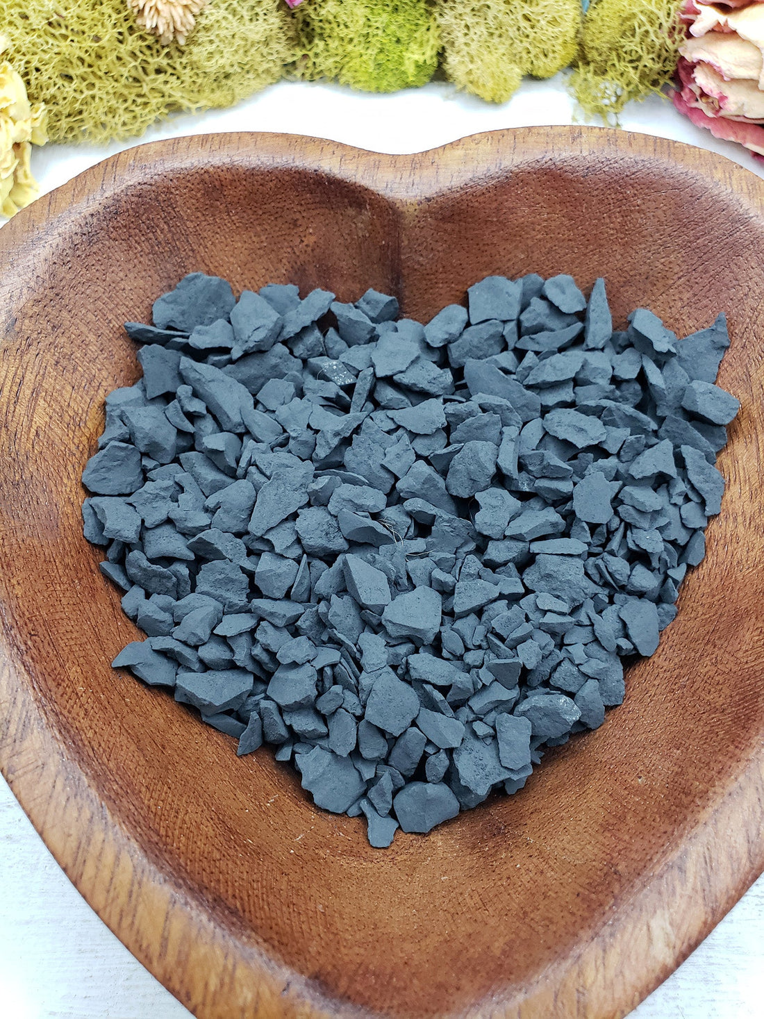 bowl with rough shungite stone chips