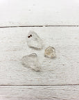 hyalite pieces on white board