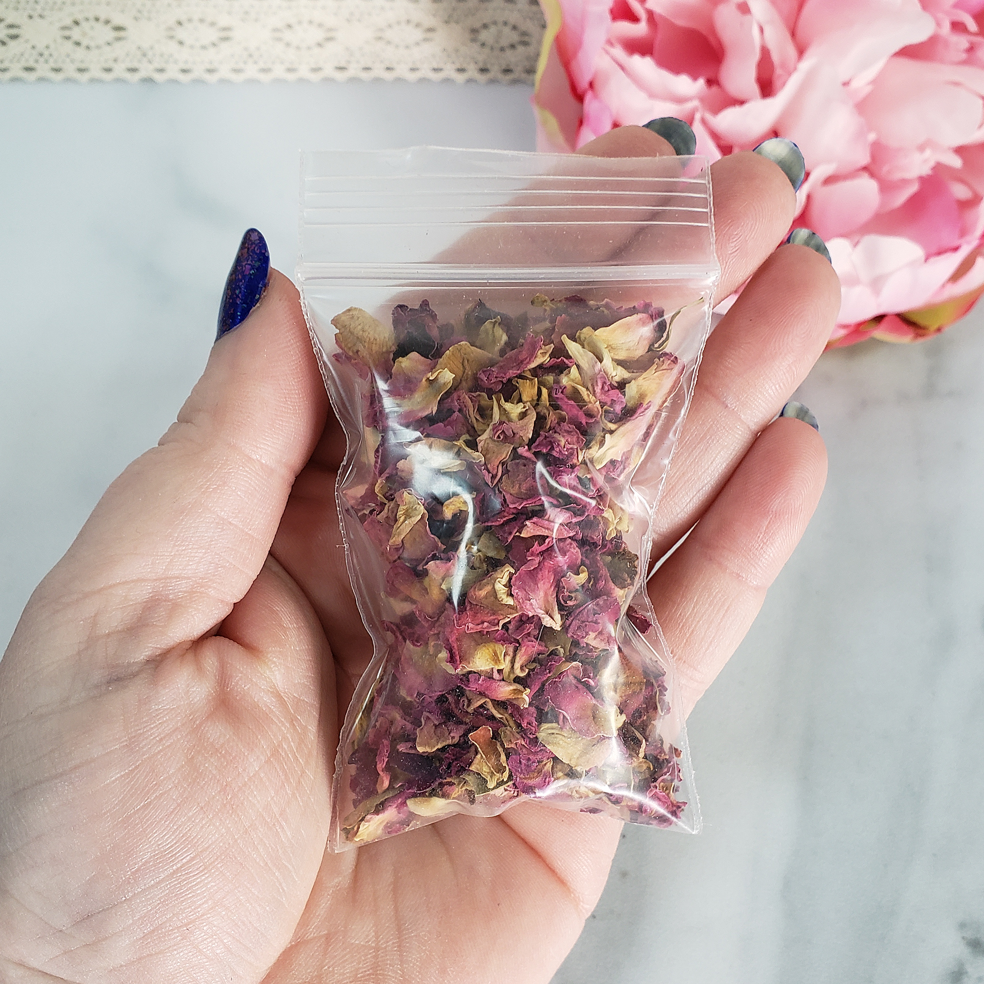 Dried Red Rose Petals Natural Dried Floral Herb | 3 Grams- 4