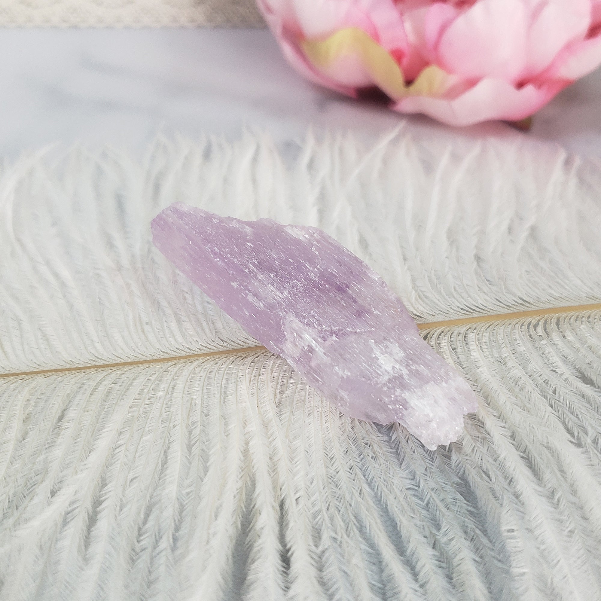 Unique Light Purple Kunzite Stone Rough Gemstone High Quality Natural Crystal | Acceptance - 4