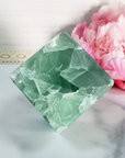Unique Green Fluorite Crystal Cube Natural Gemstone - Aether - 6