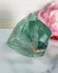 Unique Green Fluorite Crystal Cube Natural Gemstone - Aether