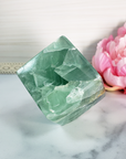 Unique Green Fluorite Crystal Cube Natural Gemstone - Aether - 5