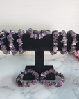 Amethyst Crystal Natural Gemstone Nugget Bead Bracelet