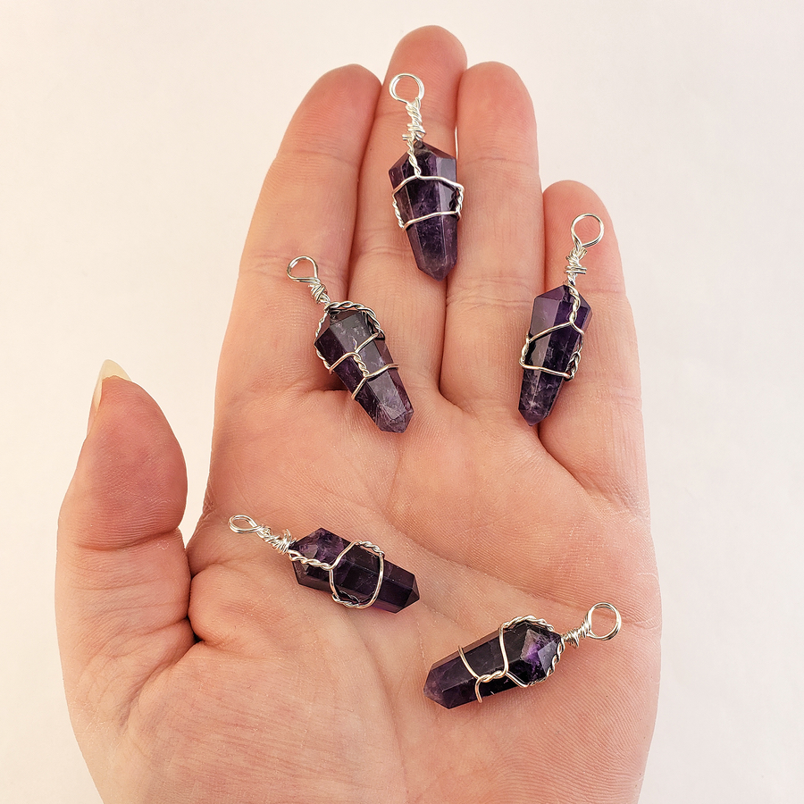 Hematite Crystal Point Wire Wrapped Jewelry Gemstone Pendant – Crystal  Gemstone Shop