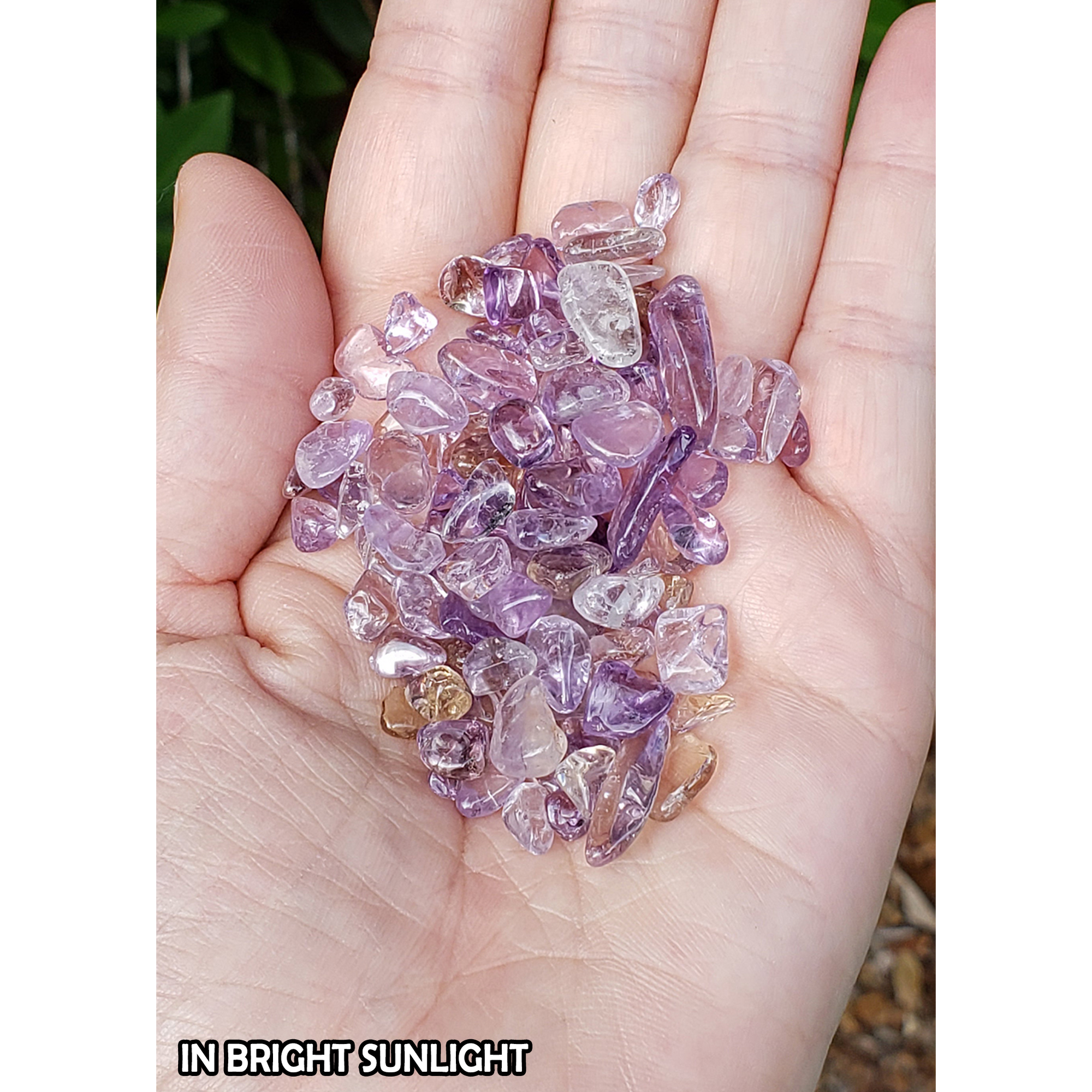 Ametrine Amethyst Citrine Crystal Natural Gemstone Chips By the Ounce - 5