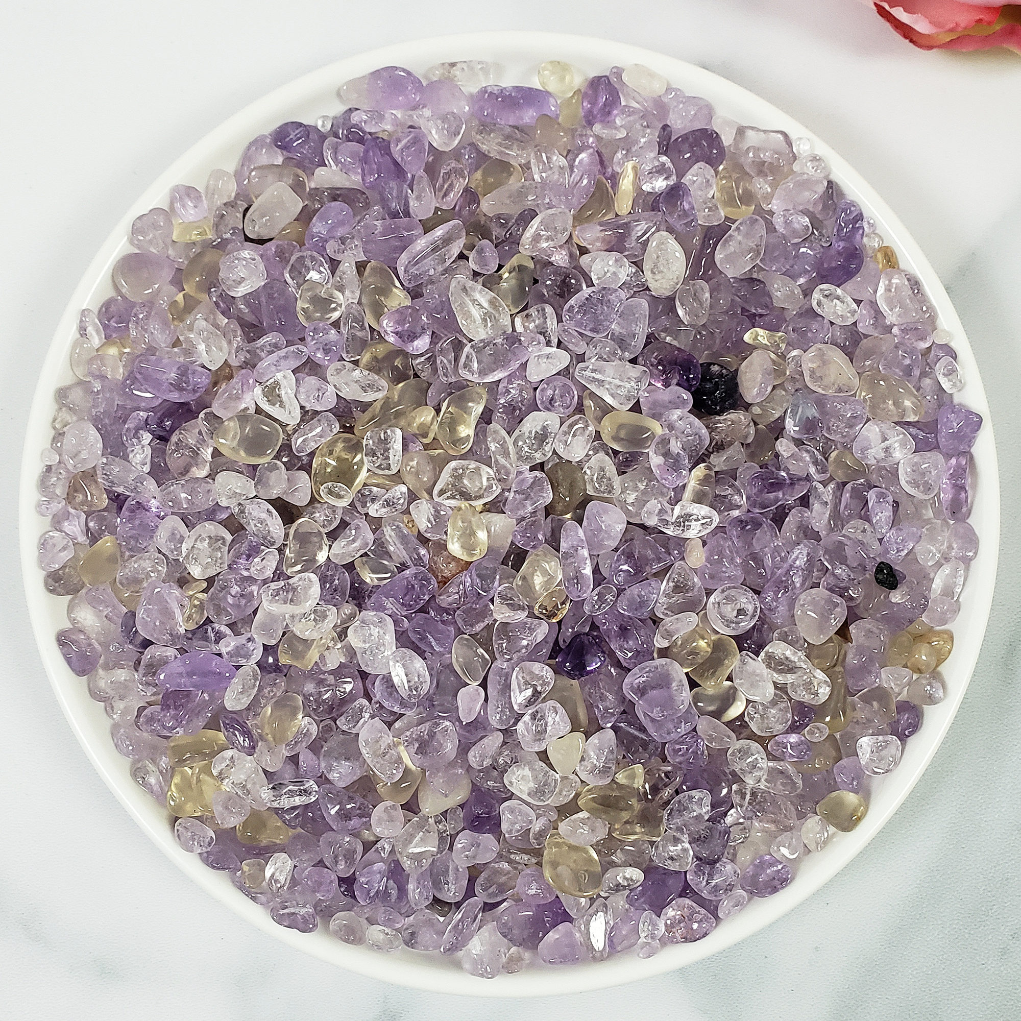 Ametrine Amethyst Citrine Crystal Natural Gemstone Chips By the Ounce - 3