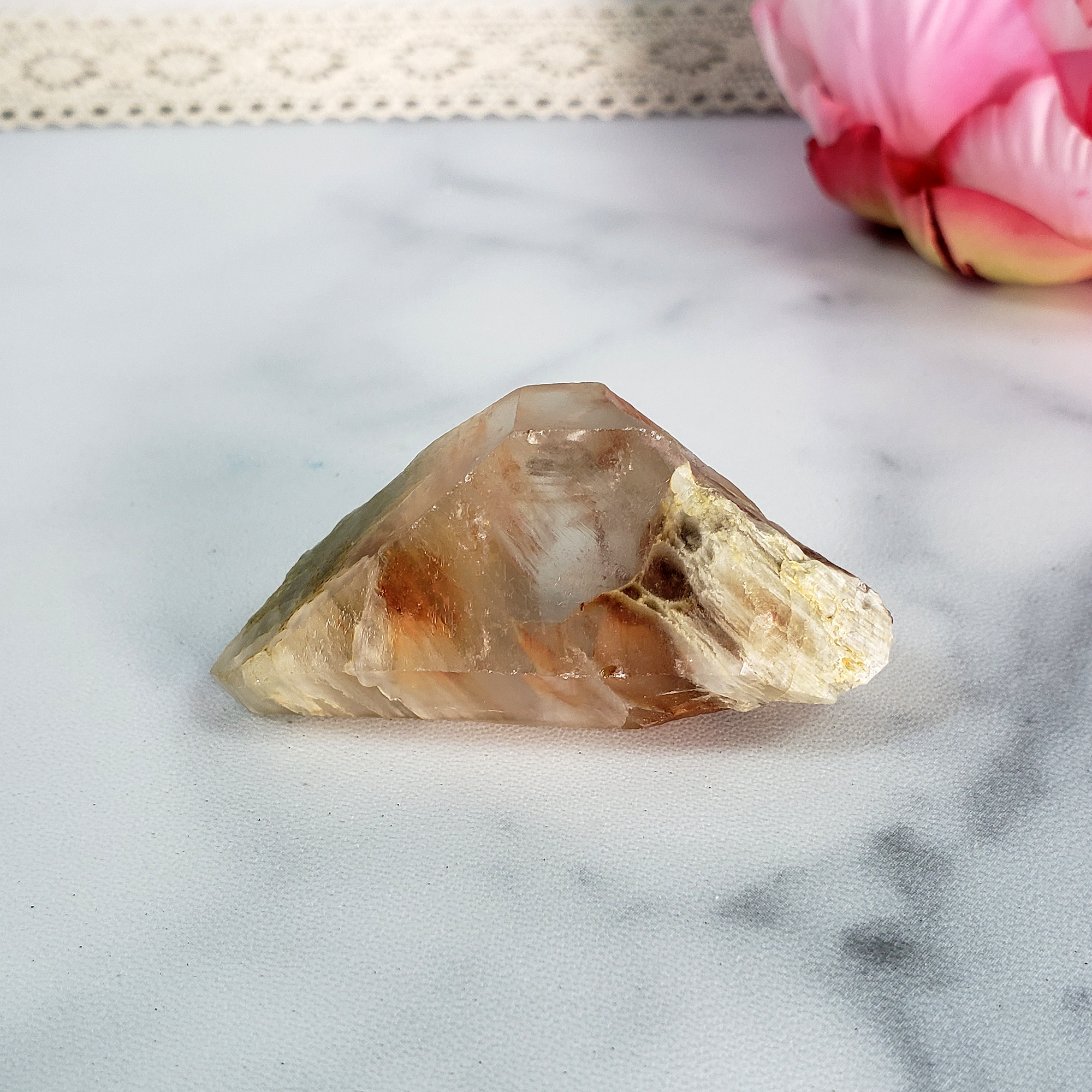 Unique Rough Angel Phantom Quartz Amphibole Quartz Crystal Natural Gemstone | Andeo - 1