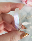 Angel Aura Quartz Crystal Semi-Rough Gemstone Point | Undrilled - 1