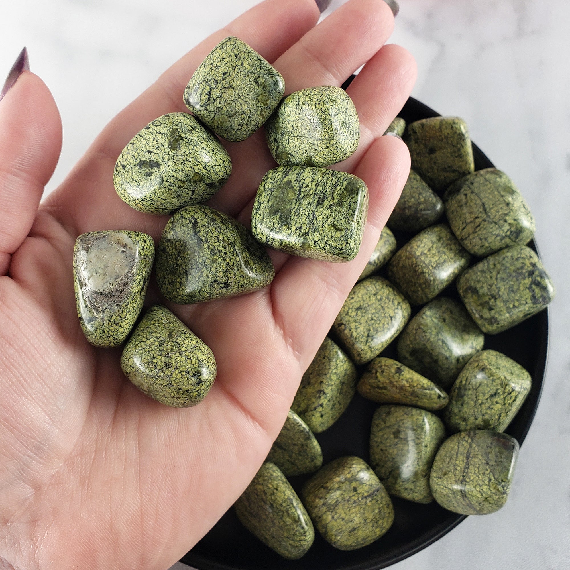 Asterite Serpentine Stone Natural Gemstone Tumbled Crystal | Natural Gemstones