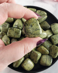 Asterite Serpentine Stone Natural Gemstone Tumbled Crystal | Green Crystals