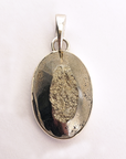 Unique Pyrite Crystal Natural Gemstone 925 Sterling Silver Pendant - Aubrey - 2