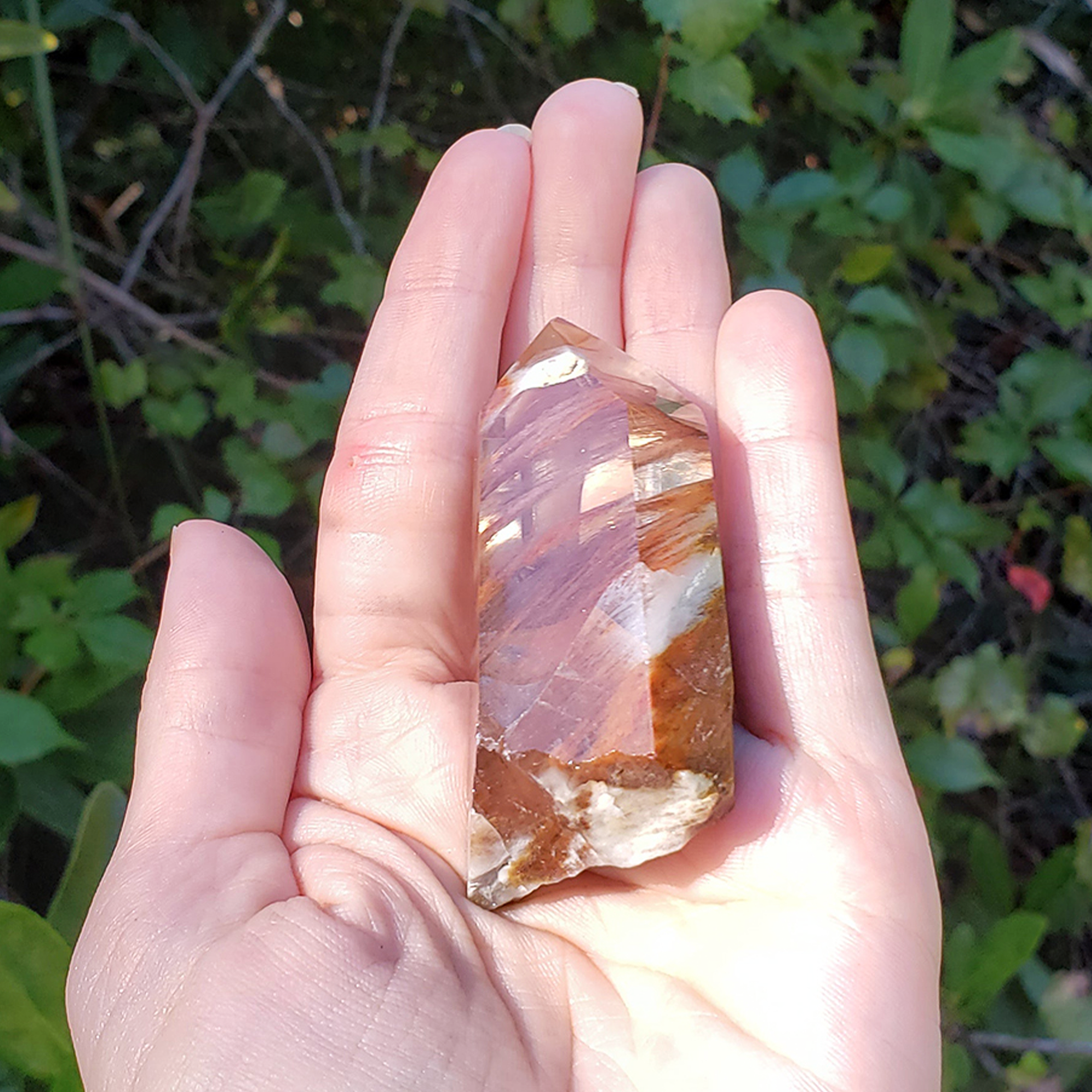 Unique Angel Phantom Quartz Amphibole Quartz Crystal Point Natural Gemstone Semi-Polished High Quality | Azrael - 13