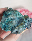 Unique Chrysocolla Crystal Cluster Natural Mineral Formation on Matrix | Beth