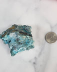 Unique Chrysocolla Crystal Cluster Natural Mineral Formation on Matrix | Beth - 2