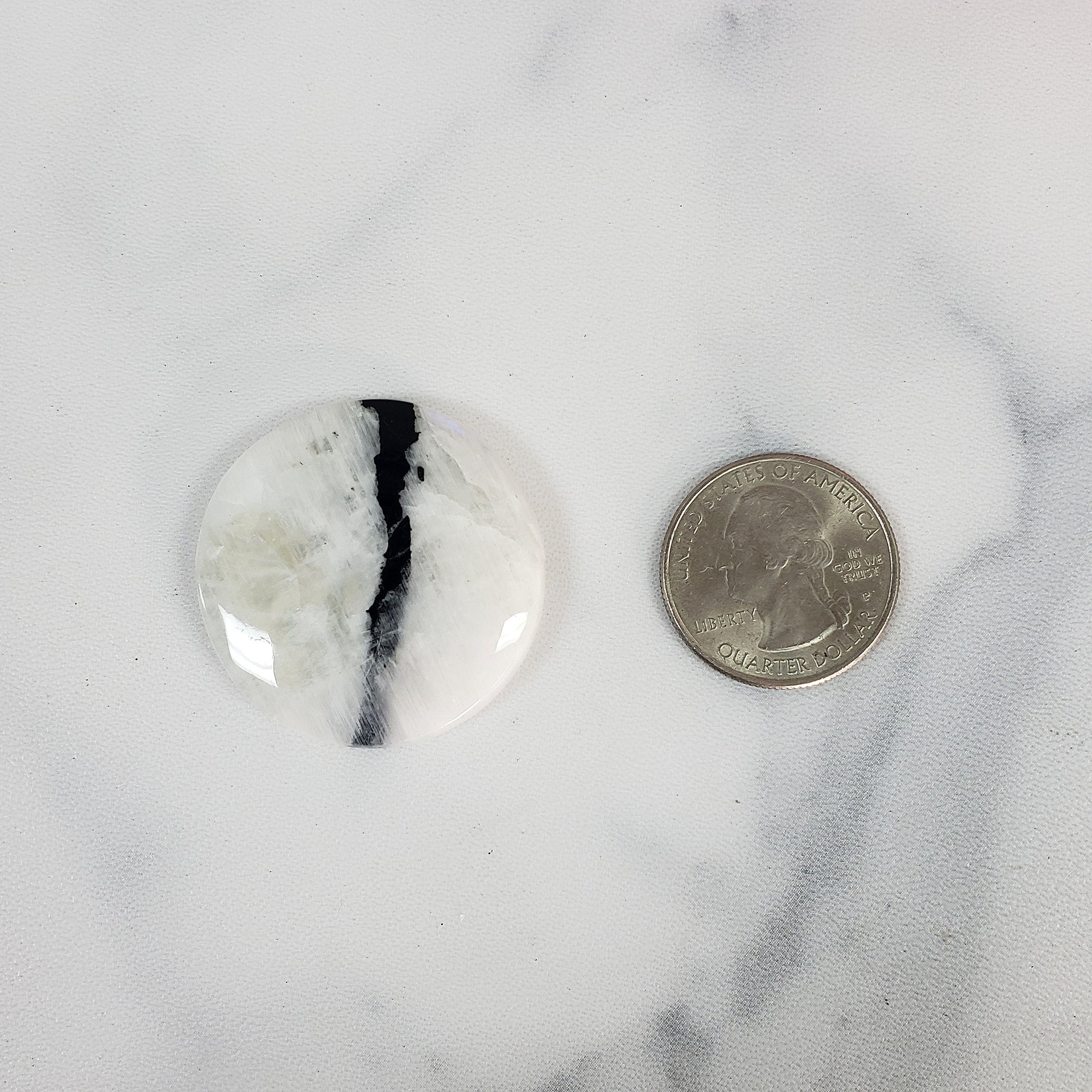 Unique Flashy Rainbow Moonstone Crystal Palm Stone Natural High Quality AAA Grade Gemstone | Balance - 6