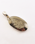 Unique Pyrite Crystal Natural Gemstone 925 Sterling Silver Pendant - Barclay