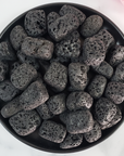 Lava Rock Scoria Black Basalt Natural Gemstone Tumbled Stone