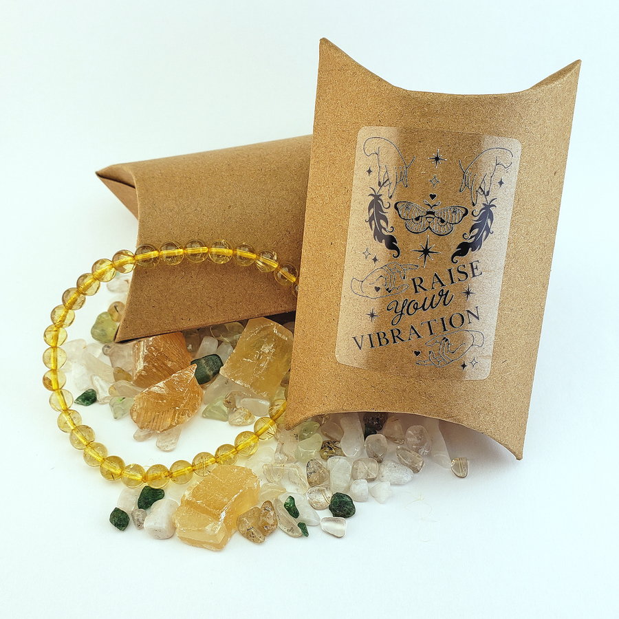 Be Blessed Holiday Crystal Confetti Stocking Stuffer Mystery Gift Box - Raise Your Vibrations