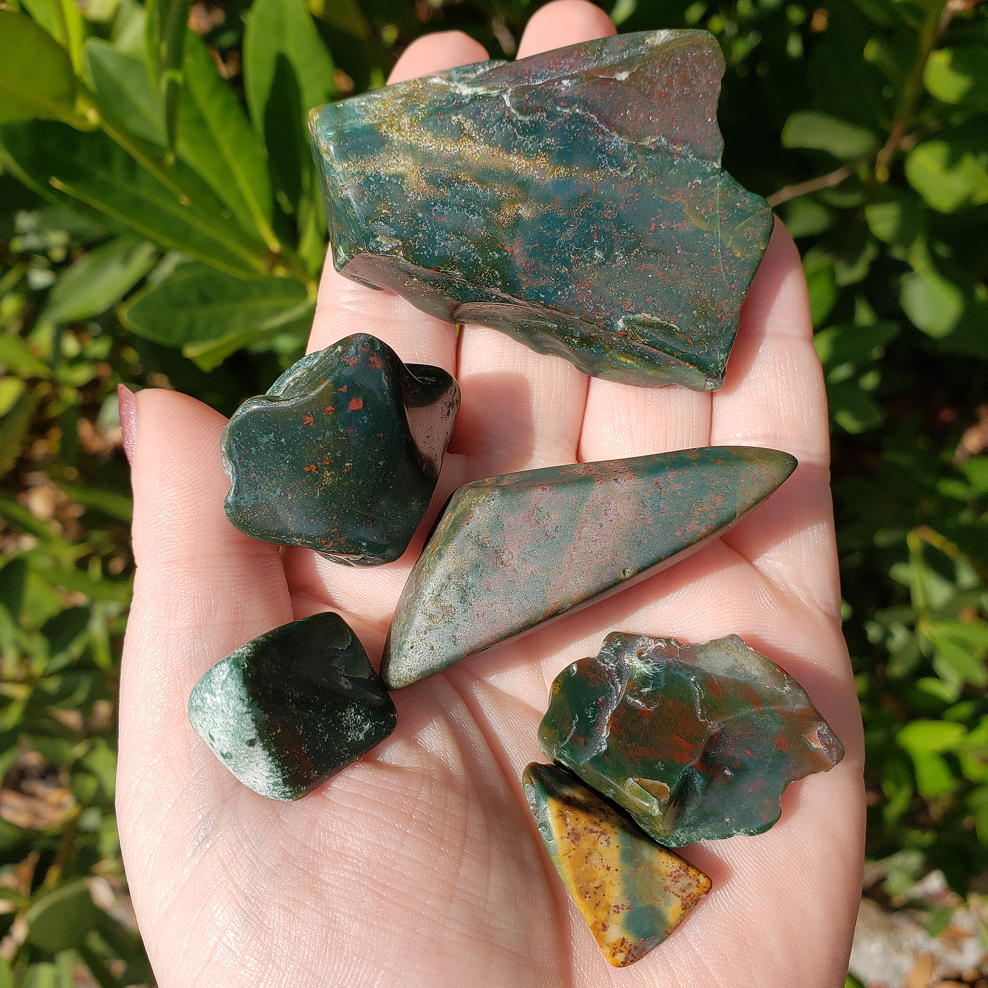 Bloodstone Crystal Natural Gemstone Semi-Tumbled Stone | Freeform | Multiple Sizes! - 6