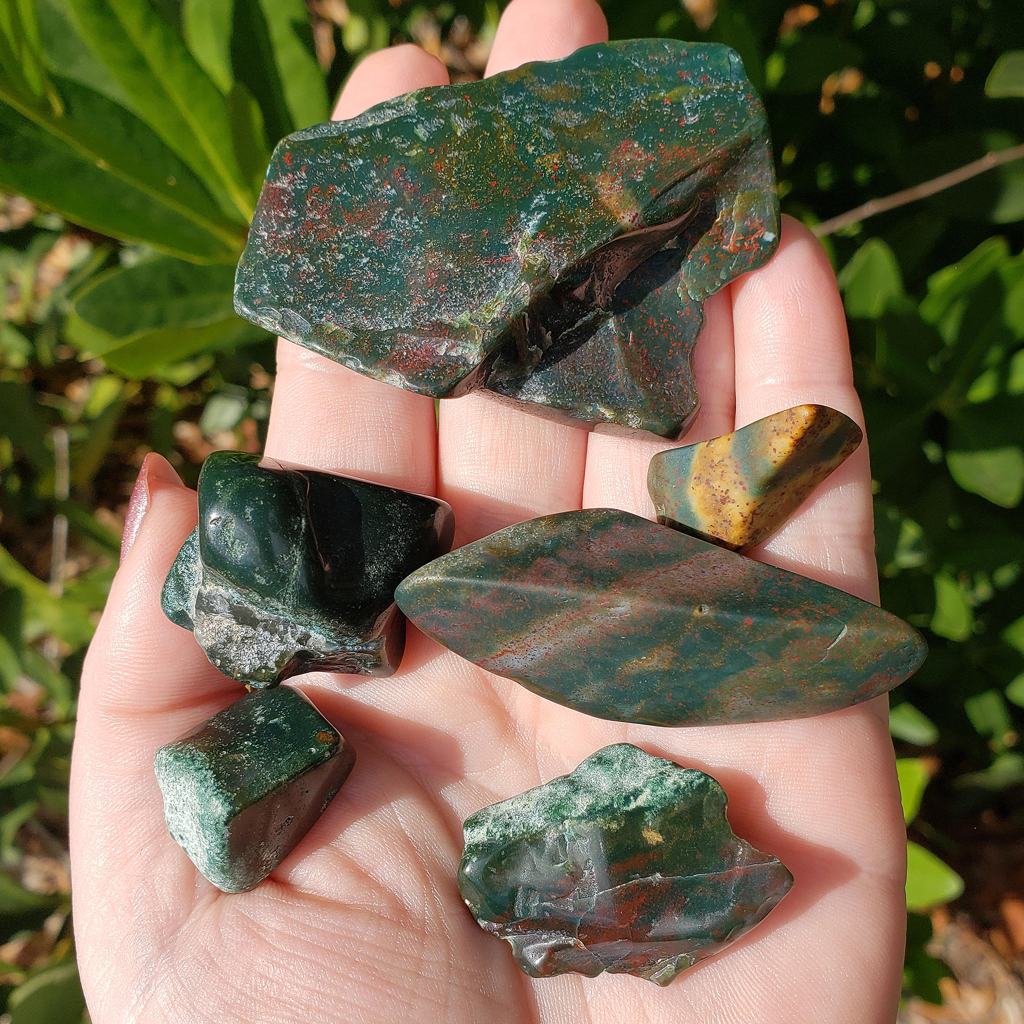 Bloodstone Crystal Natural Gemstone Semi-Tumbled Stone | Freeform | Multiple Sizes! - 7