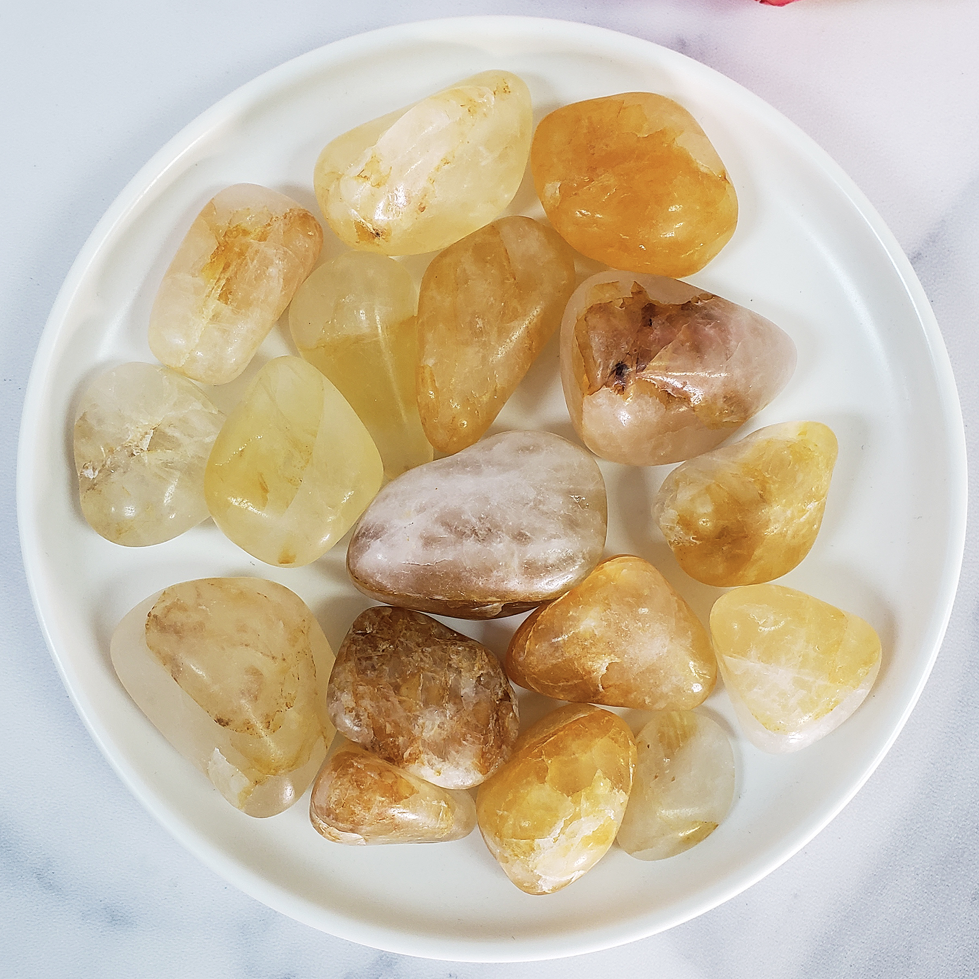 Golden Healer Hematoid Quartz Crystal Natural Gemstone Tumbled Stone | Freeform | Multiple Sizes! - 2