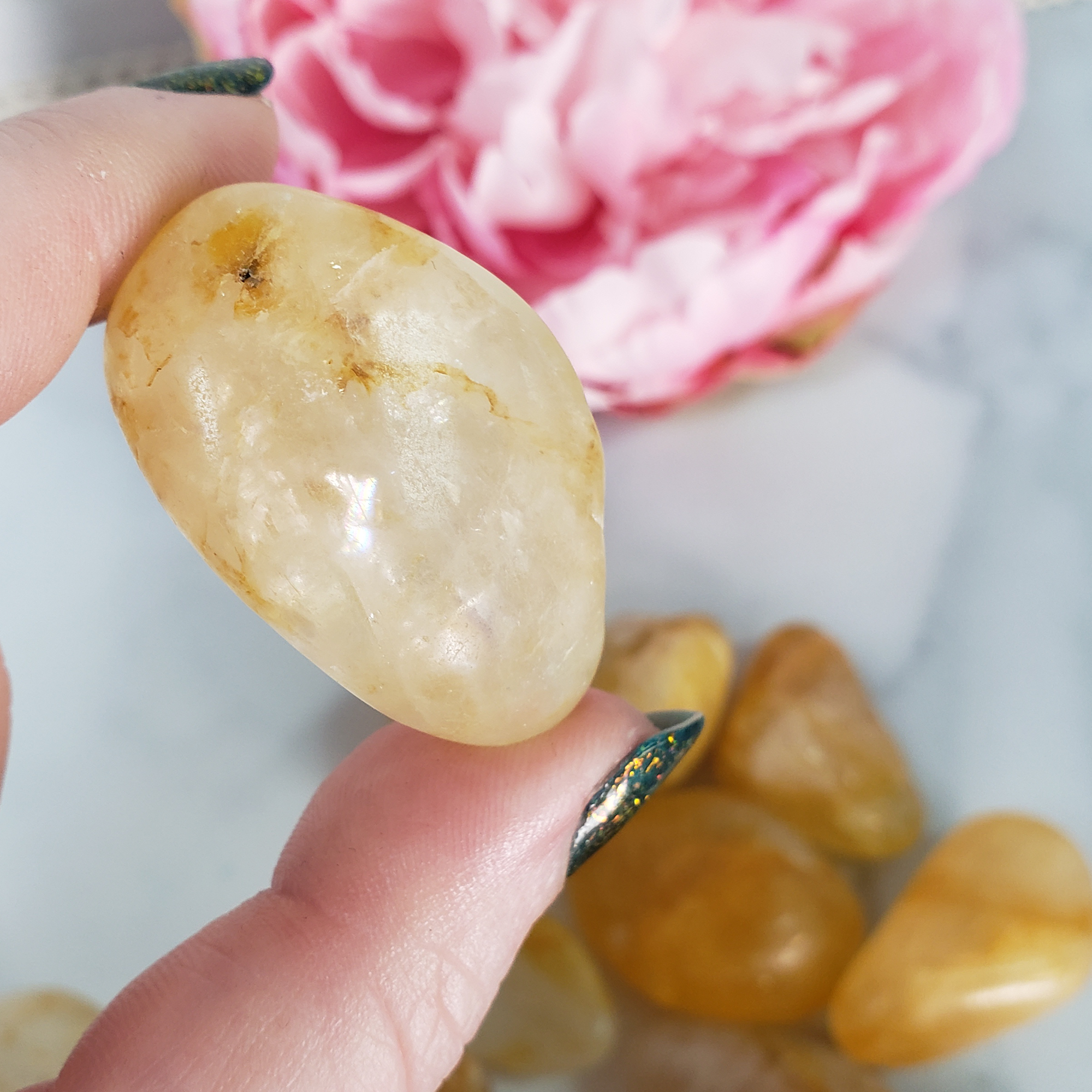 Golden Healer Hematoid Quartz Crystal Natural Gemstone Tumbled Stone | Freeform | Multiple Sizes! - 12