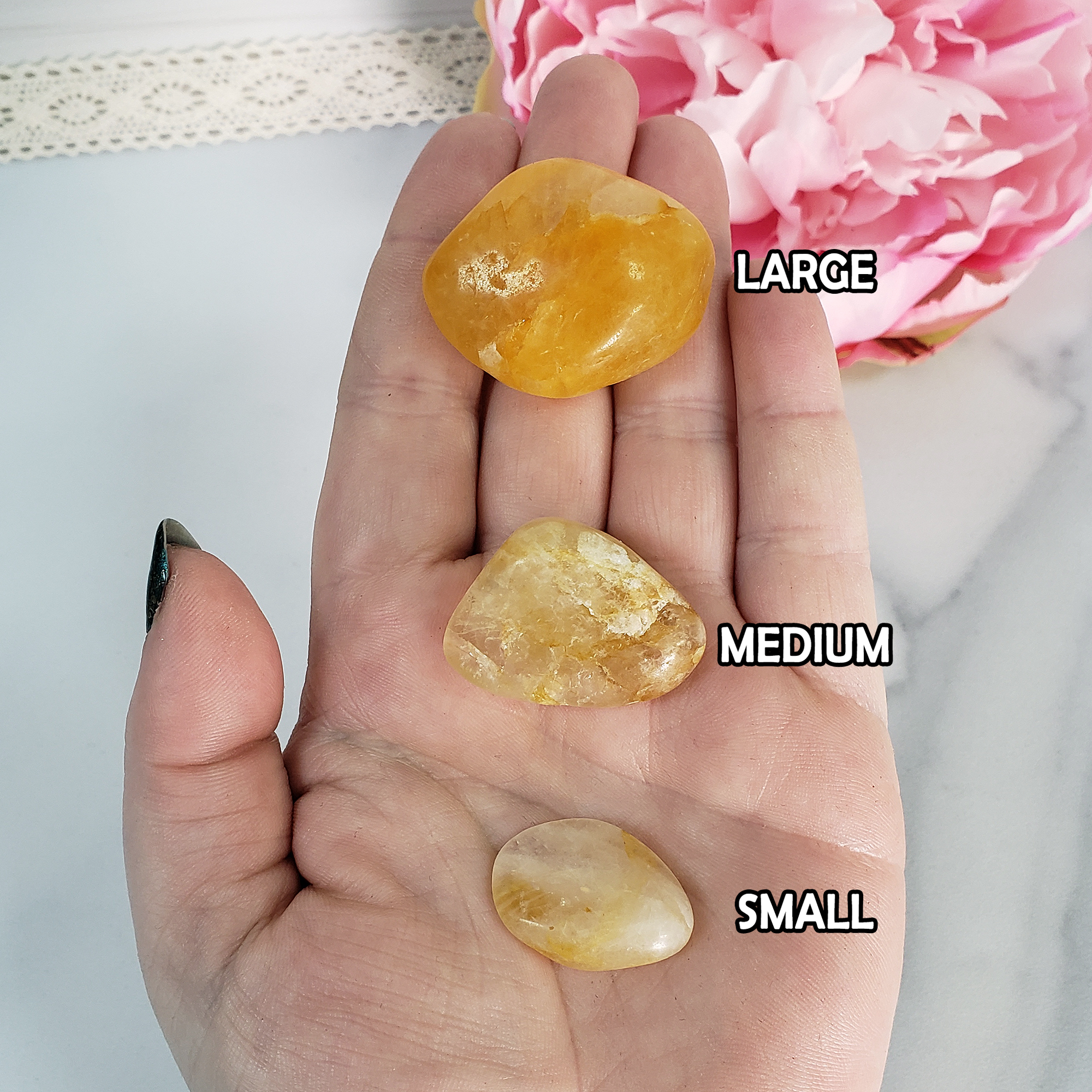 Golden Healer Hematoid Quartz Crystal Natural Gemstone Tumbled Stone | Freeform | Multiple Sizes! - 1