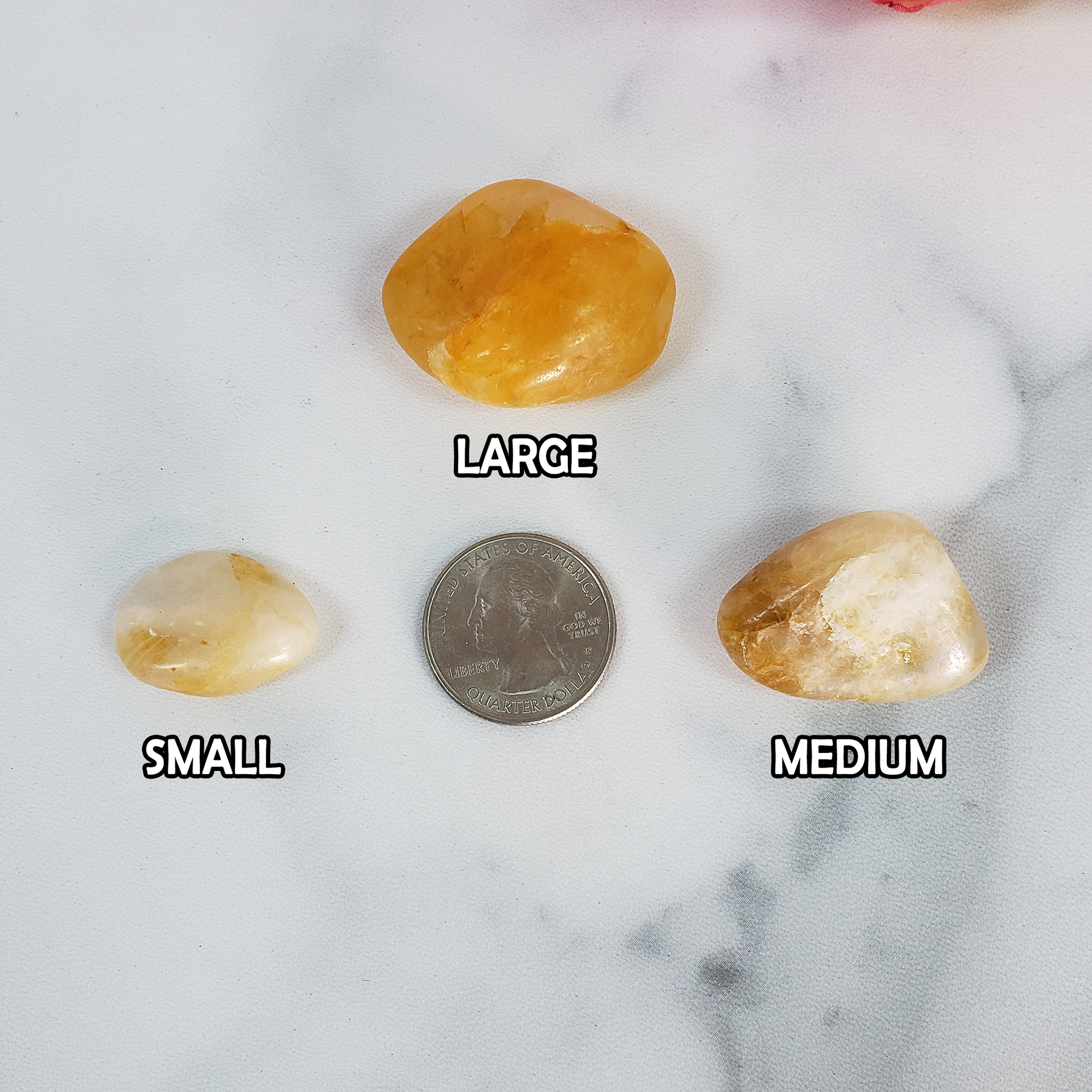 Golden Healer Hematoid Quartz Crystal Natural Gemstone Tumbled Stone | Freeform | Multiple Sizes! - 7