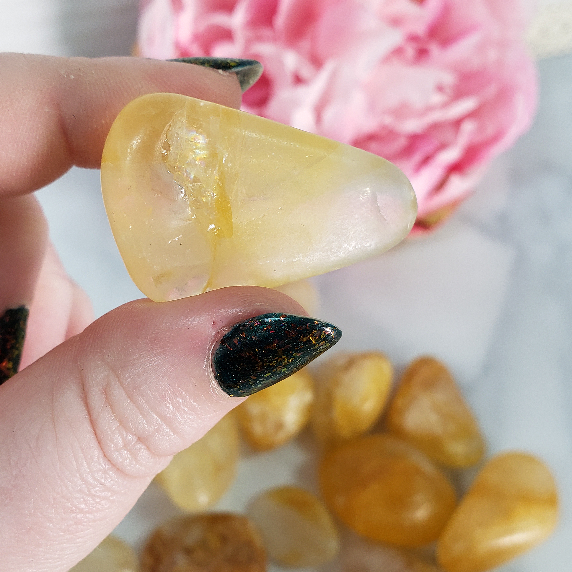 Golden Healer Hematoid Quartz Crystal Natural Gemstone Tumbled Stone | Freeform | Multiple Sizes! - 5