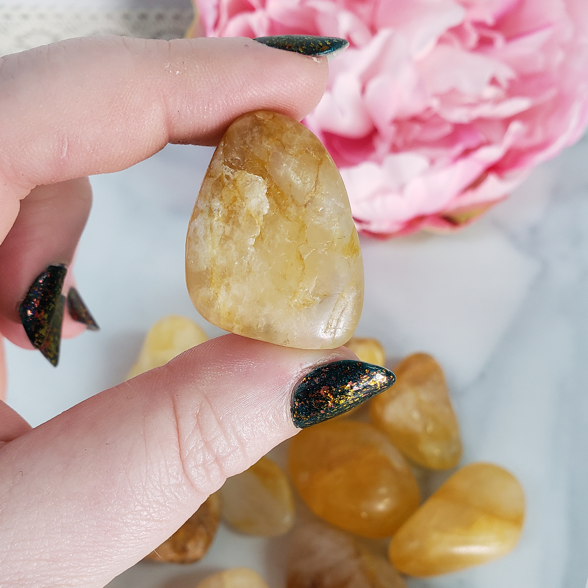 Golden Healer Hematoid Quartz Crystal Natural Gemstone Tumbled Stone | Freeform | Multiple Sizes! - 11