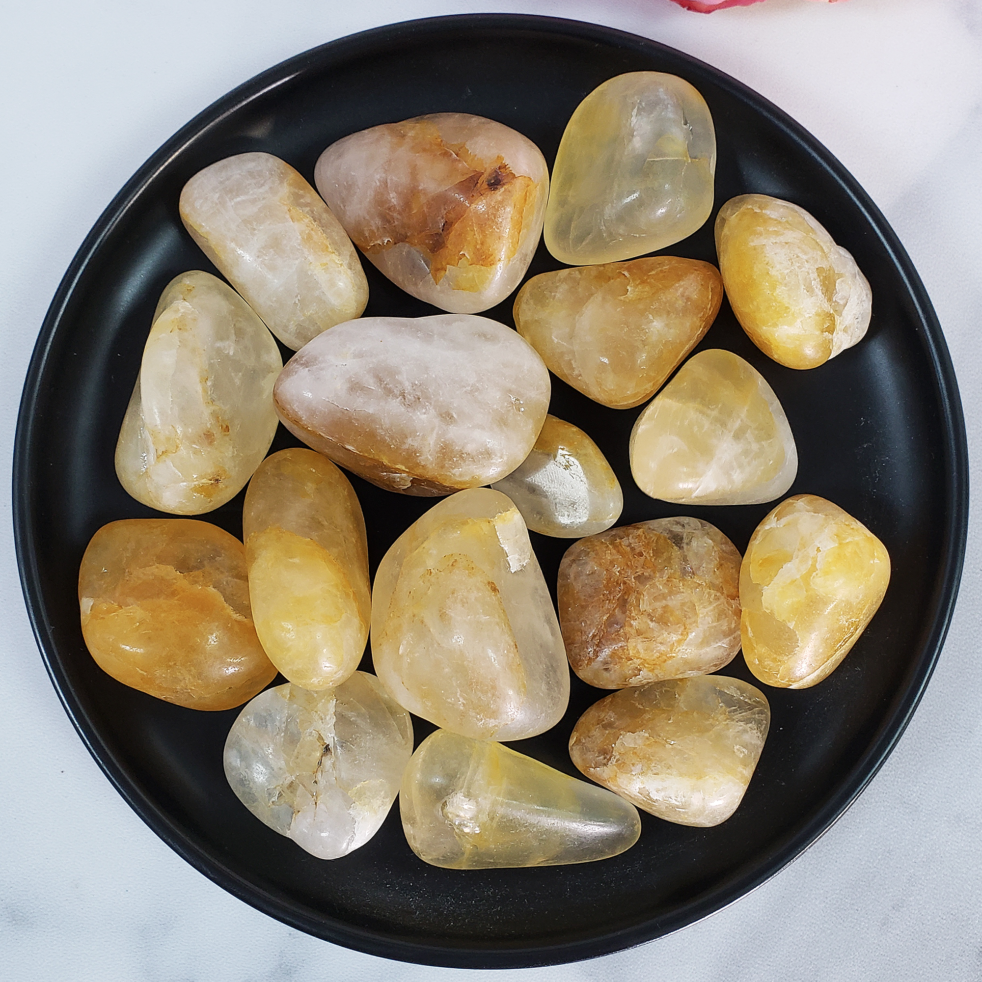 Golden Healer Hematoid Quartz Crystal Natural Gemstone Tumbled Stone | Freeform | Multiple Sizes!