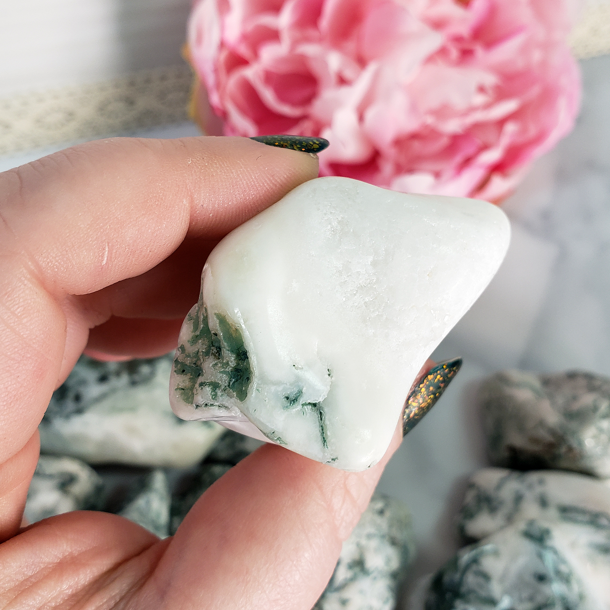 Tree Agate Crystal Natural Gemstone Tumbled Stone | Freeform | Multiple Sizes! - 6