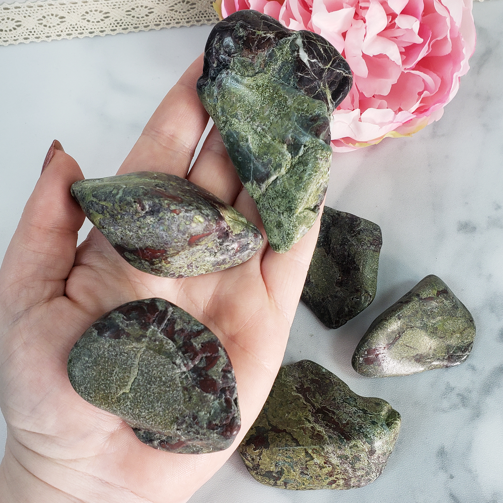 Dragon Stone Dragon&#39;s Blood Jasper Crystal Natural Gemstone Semi-Tumbled Stone | Freeform | Multiple Sizes! - 7