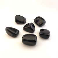 Black Obsidian Natural Tumbled Stone - One Stone