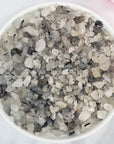 Tourmalinated Quartz Black Tourmaline Rutilated Quartz Gemstone Natural Crystal Chips By the Ounce - 1