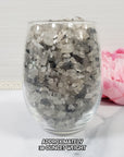 Tourmalinated Quartz Black Tourmaline Rutilated Quartz Gemstone Natural Crystal Chips By the Ounce - 5