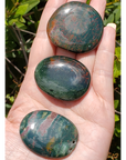 Bloodstone Crystal Palm Stone Natural Gemstone Worry Stone Meditation Tool - 2