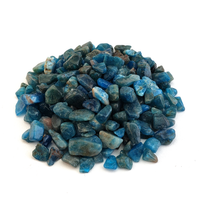 Blue Apatite Natural Crystal Chips - By the Ounce - Close Up
