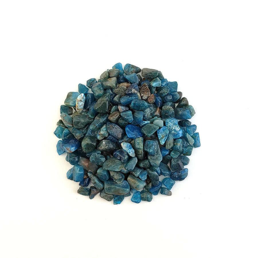 Blue Apatite Natural Crystal Chips - By the Ounce